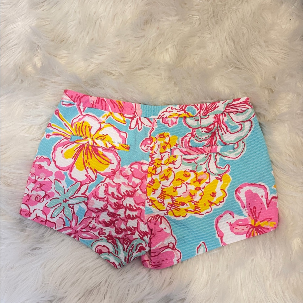 Lilly Pulitzer Pink and Blue Floral Women Shorts